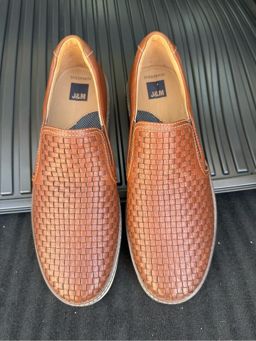 Barely Worn Johnston & Murphy Men’s McGuffey 2 Woven Slip-On Loafers